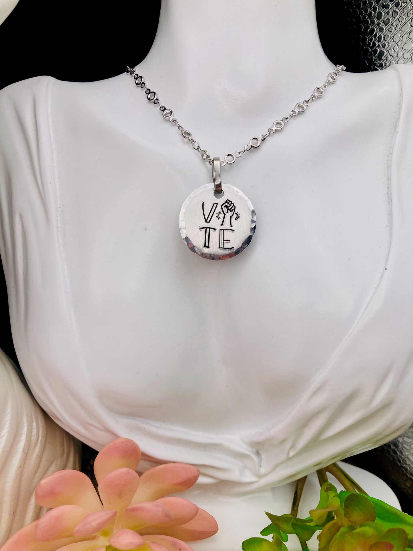 "Vote" Power Necklace
