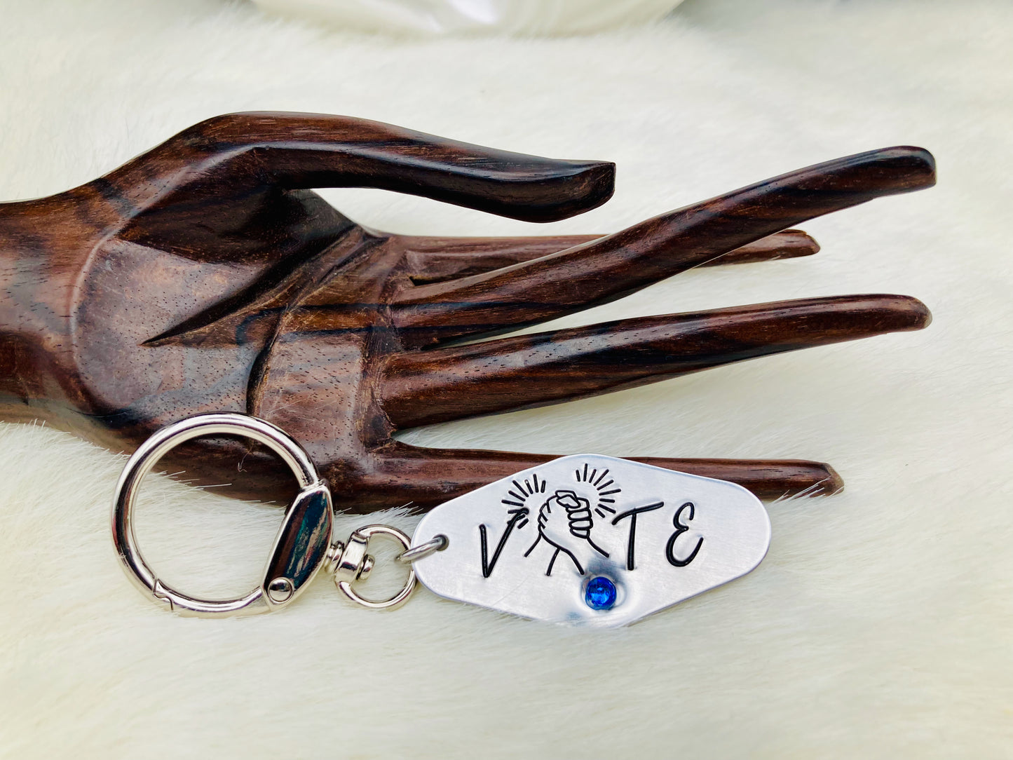 "Vote Blue" Solidarity Keychain