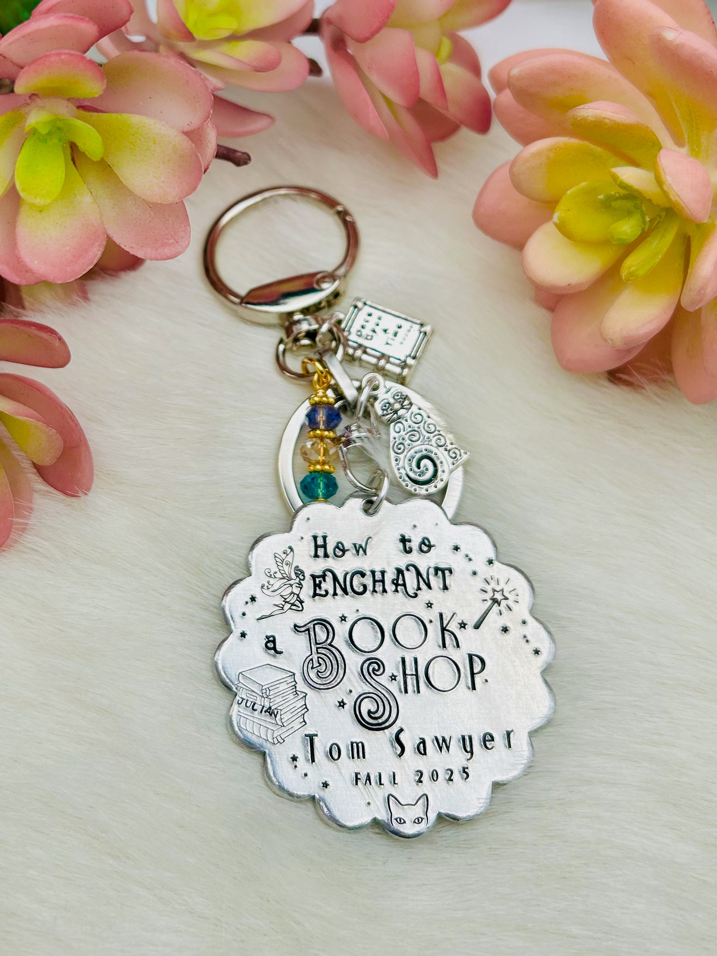 How to Enchant a Bookshop key chain or ornament