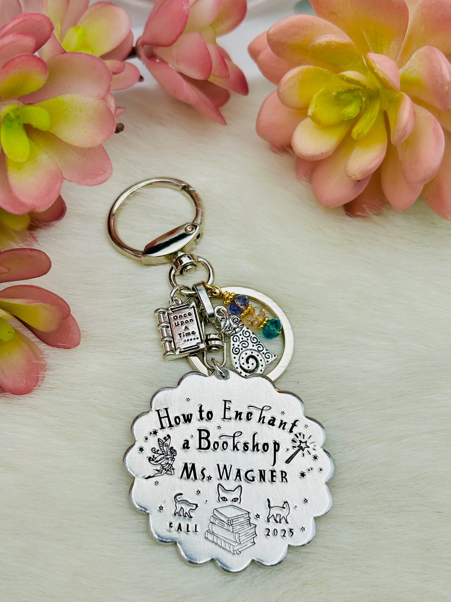 How to Enchant a Bookshop key chain or ornament