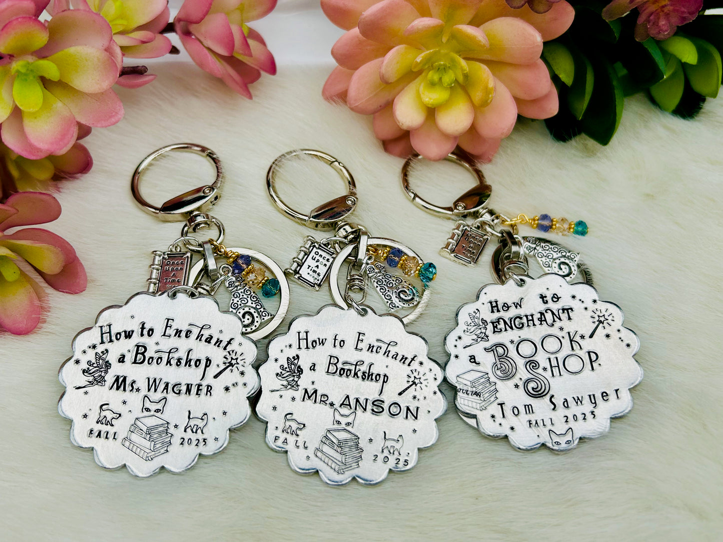 How to Enchant a Bookshop key chain or ornament