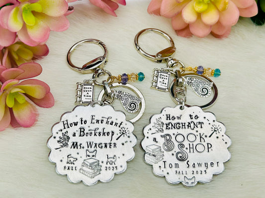 How to Enchant a Bookshop key chain or ornament