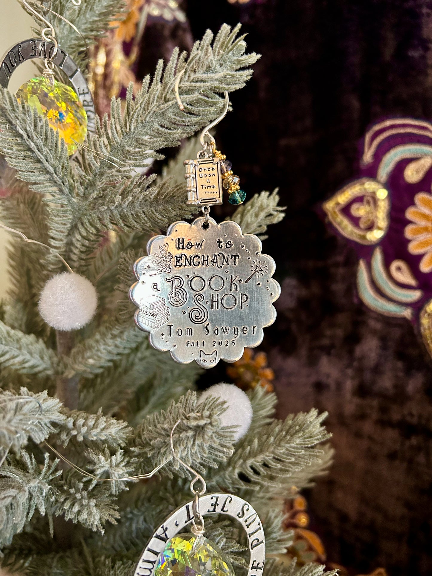How to Enchant a Bookshop key chain or ornament