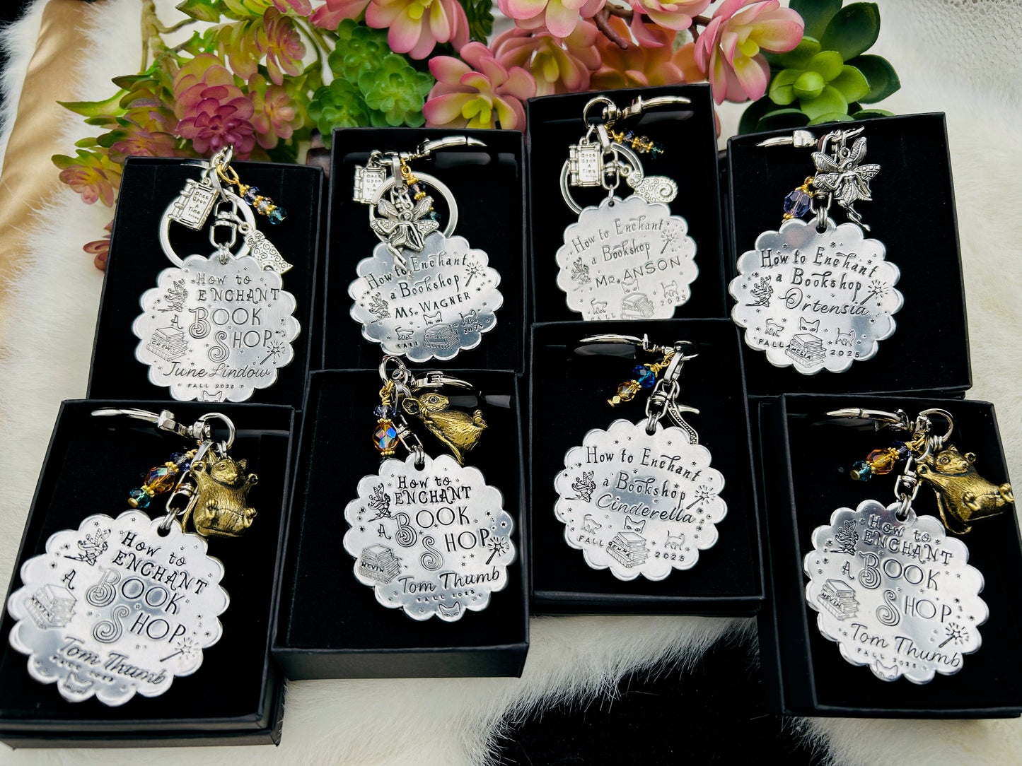 How to Enchant a Bookshop key chain or ornament